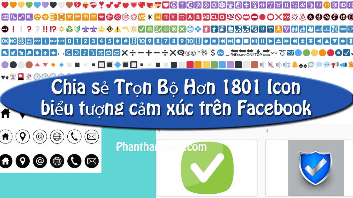 Chia sẻ Hơn 1801 Icon biểu tượng cảm xúc trên Facebook